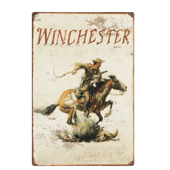 Жерстяна табличка постер Охота Winchester 1