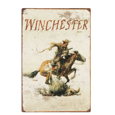 Жерстяна табличка постер Охота Winchester 1